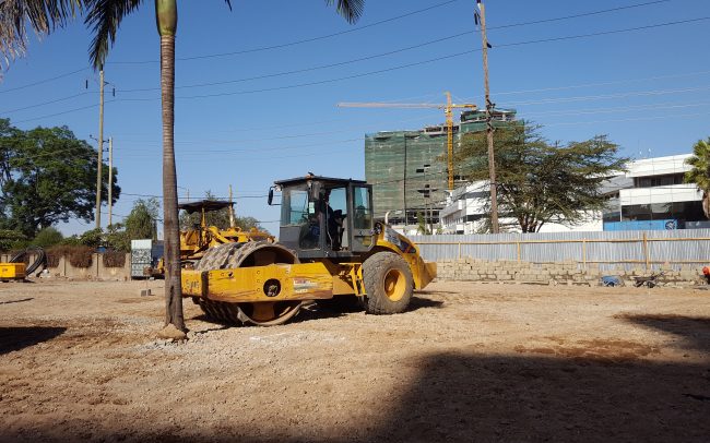 Soil compaction for parking lots